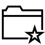 Folder Star SVG Icon